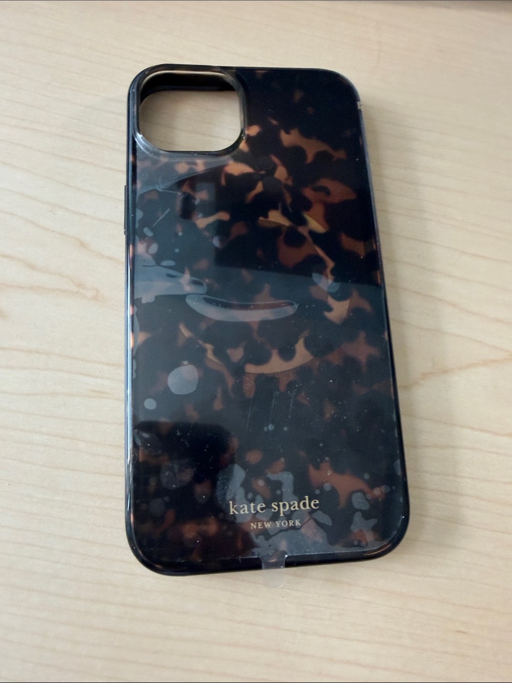 kate spade Tortoiseshell Pattern iPhone Case in Brown and Black